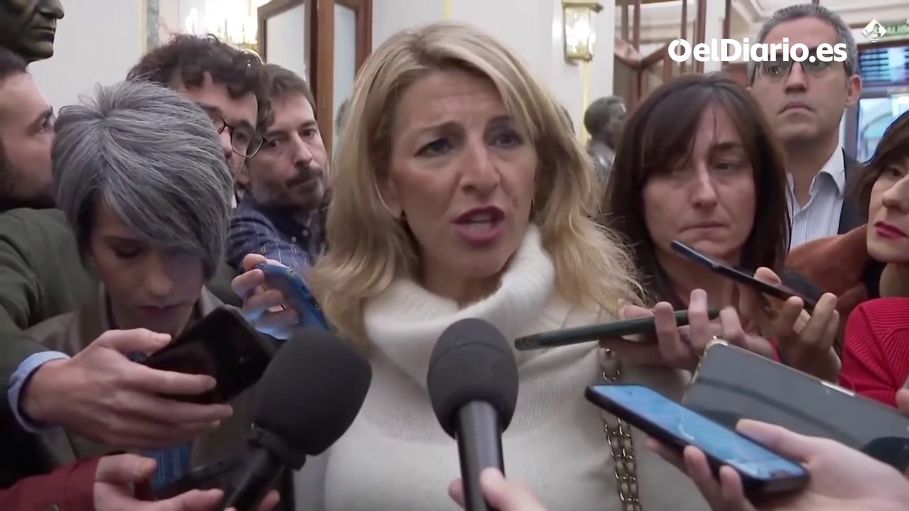 Yolanda Díaz dice que lo que está haciendo el PP con su recurso al Constitucional es “gravísimo”