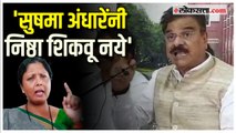 Vijay Shivtare on Sushma Andhare: 'चार महिन्यांपूर्वी शिवसेनेत आल्या अन्..'; शिवतारेंचा हल्लाबोल