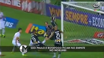 Assista aos gols do empate entre São Paulo e Botafogo