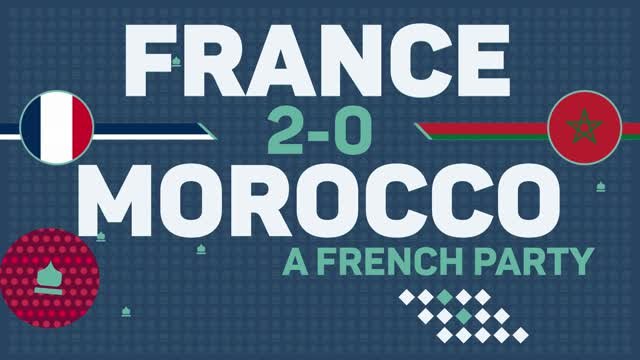 The party begins as France celebrate a spot in the World Cup final