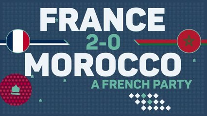 The party begins as France celebrate a spot in the World Cup final