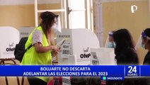 Dina Boluarte no descarta adelantar las elecciones para el 2023