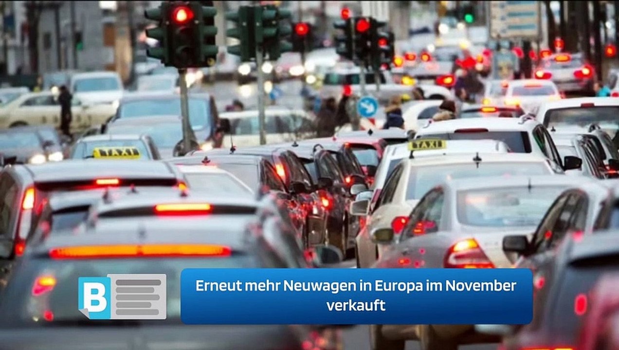 Erneut mehr Neuwagen in Europa im November verkauft