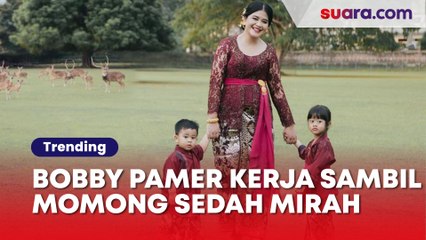 Bobby Nasution Pamer Kerja Sambil Momong Sedah Mirah, Warganet Nantangin: Ajak Nahyan Dong