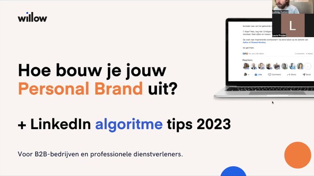 Willow Webinar - Personal Branding + LinkedIn Algorithm tips 2023