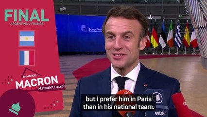French President Macron wary of 'great player' Messi