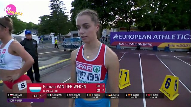 Women's 100m Final European Athletics U23 European Championships - Tallinn 2021