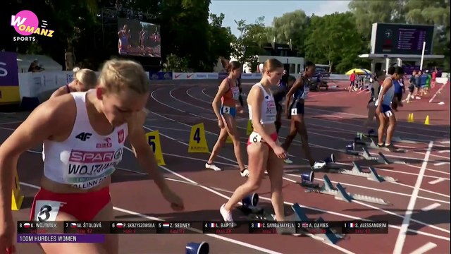 Women's 100m Hurdles Final European Athletics U23 European Championships - Tallinn 2021