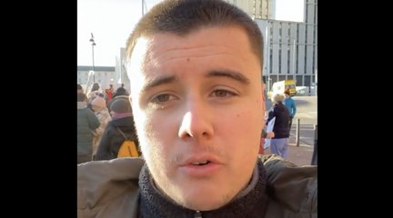 Royal College of Nursing strike at Leeds General Infirmary