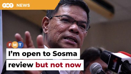 Saifuddin open to Sosma review, but not now