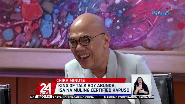 King of Talk Boy Abunda, isa na muling Certified Kapuso | 24 Oras