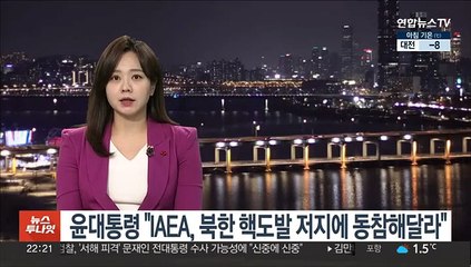 윤대통령, IAEA 사무총장에 "북한 핵도발 저지에 동참해달라"