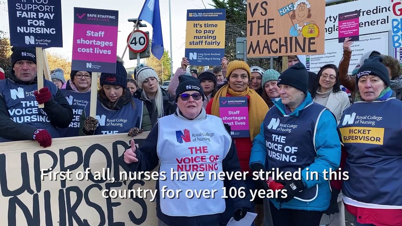 Nurses on strike