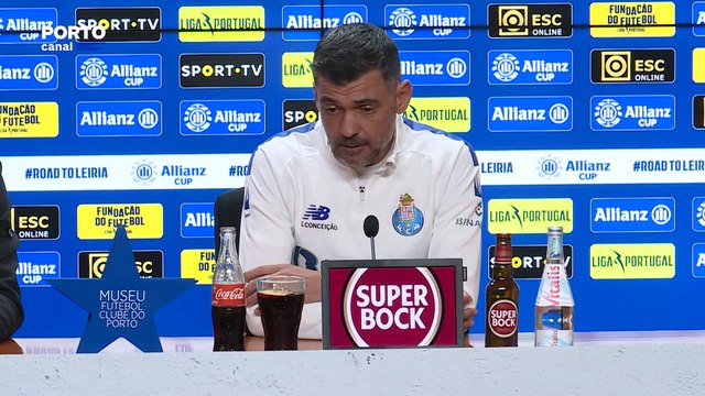 Sérgio Conceição: É mais uma final. Amanhã depende de nós e estamos completamente focados