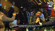 Torcida do Galo lava a alma em comemoração em bar de São Paulo