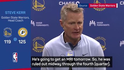 Warriors wait on Curry MRI after shoulder injury