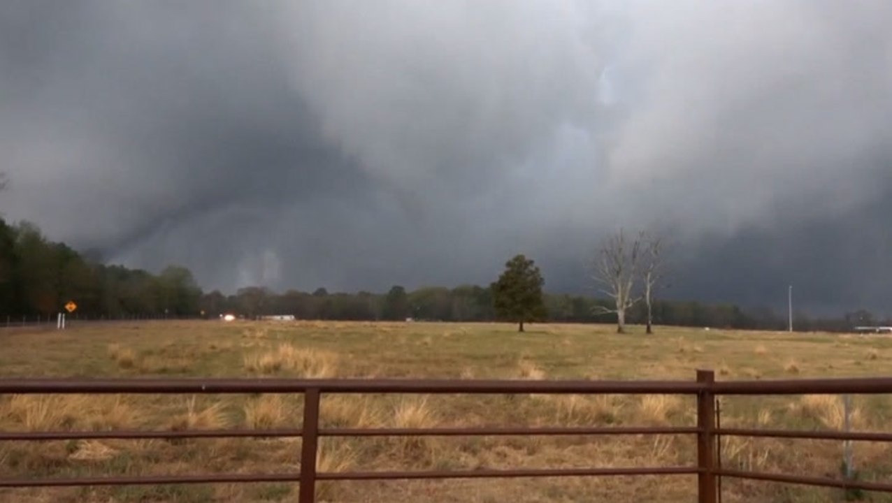 Ominous skies loom over Louisiana as tornados kill at least three