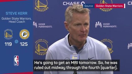 Warriors wait on Curry MRI after shoulder injury