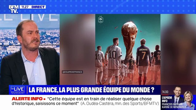 Ca ne m'a pas fait rire : Bruce Toussaint agacé par une blague d'Alexandre Benalla sur les Bleus