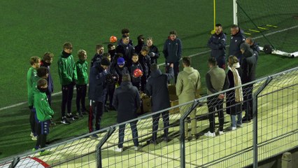 Entraînement entre les gardiens et les gardiennes de but du SMCaen  (12/12/2022)