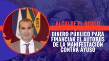 El alcalde de El Boalo reconoce sin empacho haber usado dinero público para financiar el autobús de la manifestación contra Ayuso