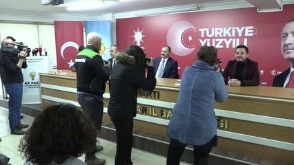 AFYONKARAHİSAR - AK Partili Eroğlu, basın toplantısına katıldı