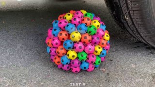 Experiment Car vs Soccer Ball - Crushing Crunchy & Soft Things by Car