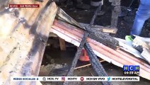 ¡Incendio consume dos viviendas en col. Valle de Sula, SPS!