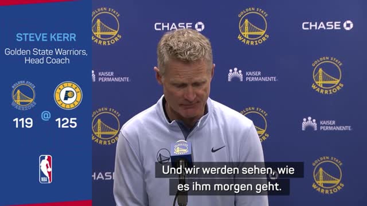 Kerr: Warriors warten auf Currys MRT-Untersuchung