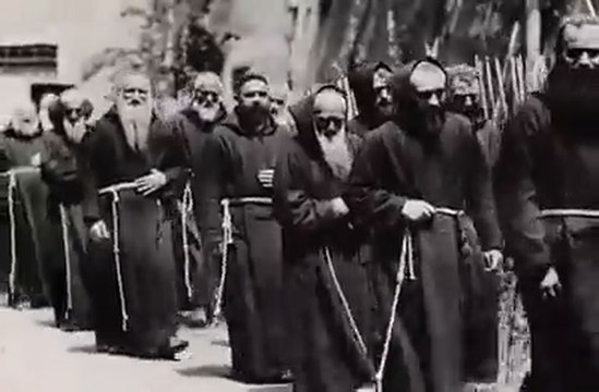 Capuchin Monks in Italy, 1898