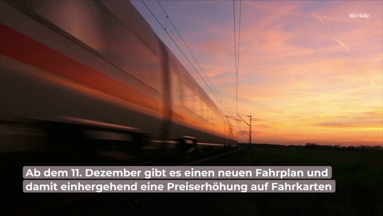 Fahrplanwechsel der Bahn: So viel teurer wird eine Fahrt