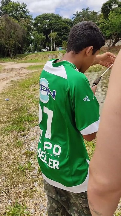 Jacaré é "pescado" na Lagoa da Pampulha
