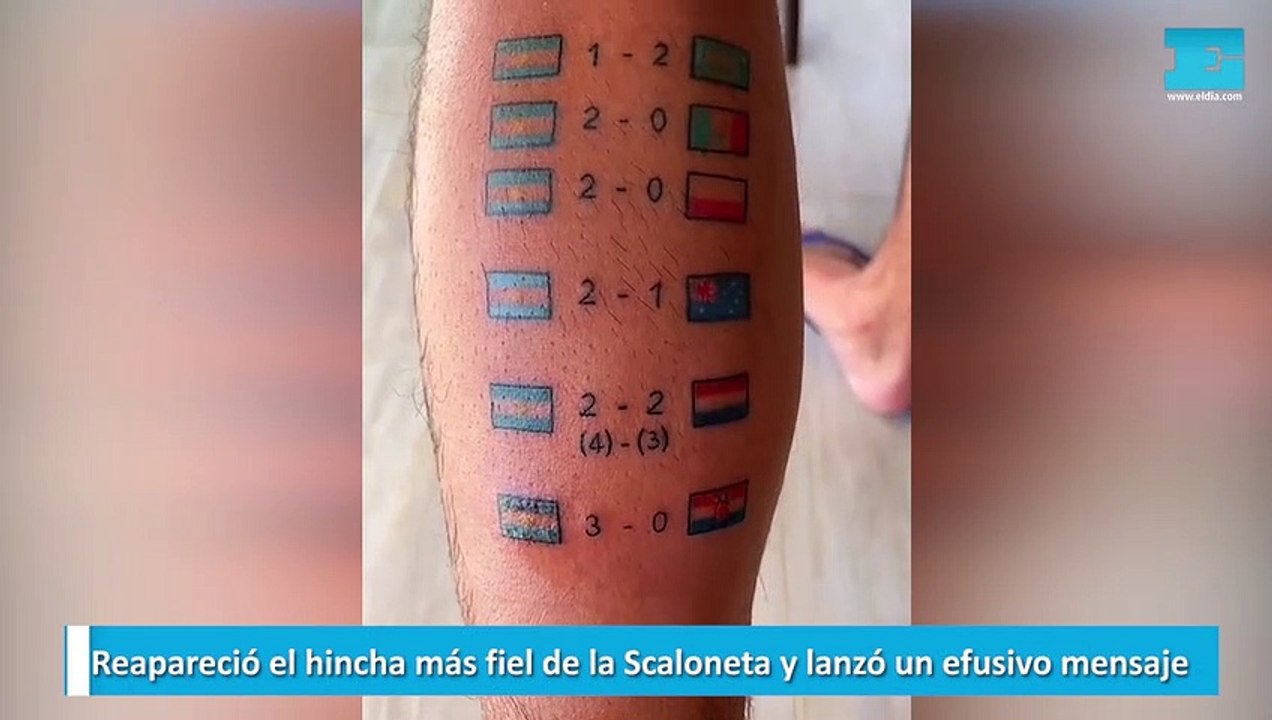 Reapareció el hincha más fiel de la Scaloneta y lanzó un efusivo mensaje