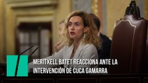 Meritxell Batet reacciona ante la intervención de Cuca Gamarra