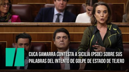 Cuca Gamarra contesta a Sicilia (PSOE) sobre sus palabras del intento de Golpe de Estado de Tejero