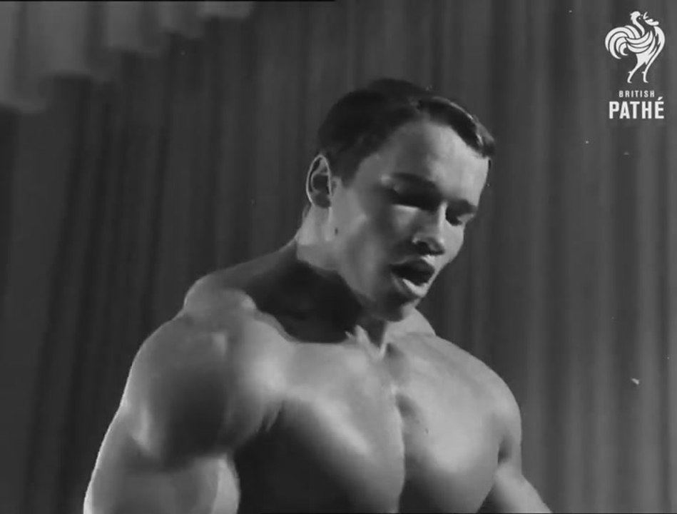 Arnold Schwarzenegger at Mr. Universe, 1969