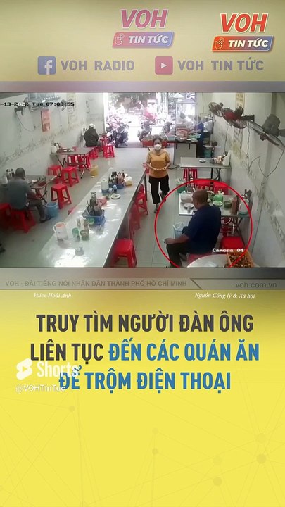 Truy tìm người đàn ông liên tục đến các quán ăn để trộm điện thoại