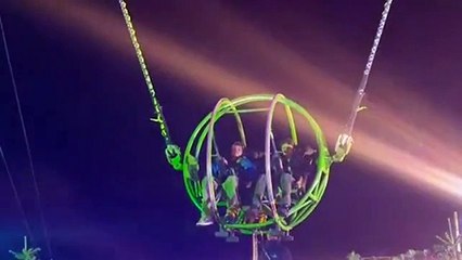Lunaparkta dehşet! Halat koptu korku dolu anlar yaşandı