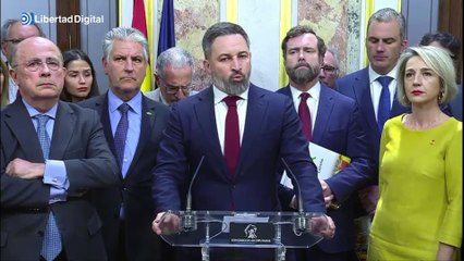 Abascal: "Estamos asistiendo en directo a un golpe al estado de derecho y a la Constitución"