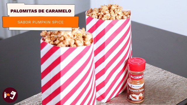 Palomitas de caramelo sabor Pumpkin Spice | Receta fácil con McCormick | Directo al Paladar México