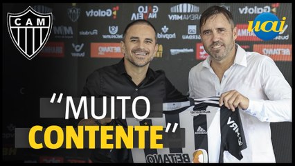 Coudet é apresentado no Atlético: "muito contente"