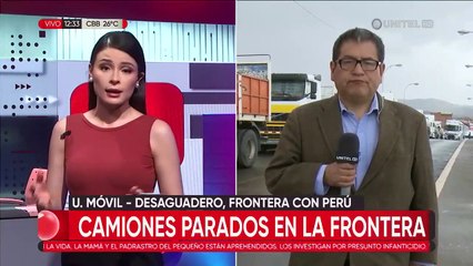 Cientos de camiones parados en la frontera con Perú