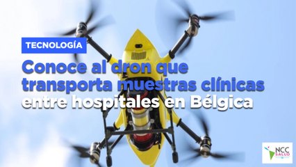 Conoce al dron que transporta muestras clínicas entre hospitales en Bélgica