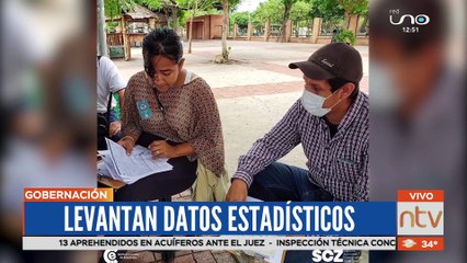Gobernación levanta datos estadísticos