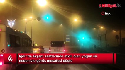 Iğdır'da sis etkili oldu