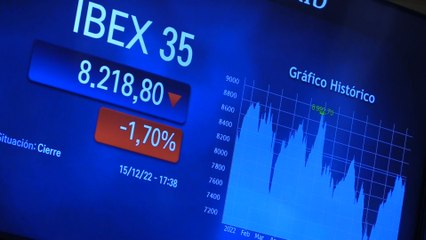 La Bolsa española pierde un 1,70 % y los 8.300 puntos tras el BCE