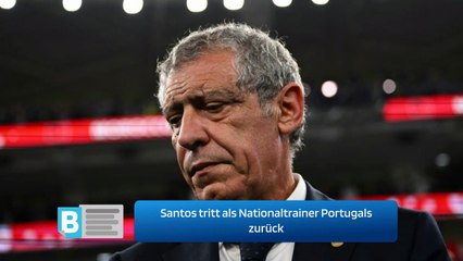 Descargar video: Santos tritt als Nationaltrainer Portugals zurück