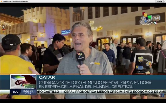 Las calles de Qatar se llenan de personas de todo el mundo a espera de la final del Mundial