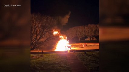 Huge fire at children's play park rips through £50k equipment