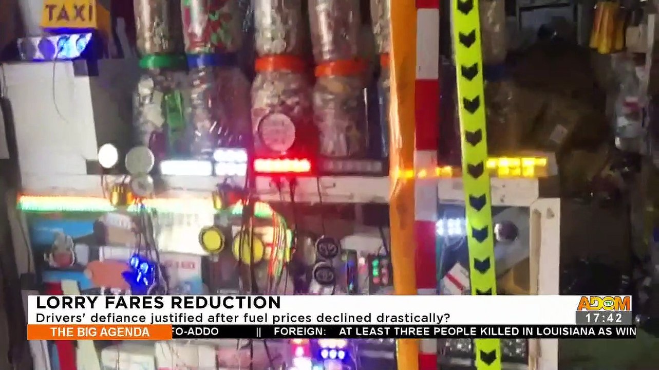 Lorry Fares Reduction: Drivers' defiance justified after fuel prices declined drastically? - The Big Agenda on Adom TV (15-12-22)